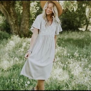 Roolee embroidered dress NWOT